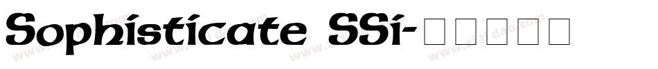 Sophisticate SSi字体转换